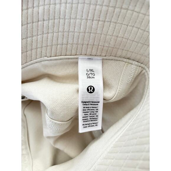 NWT Lululemon Corduroy Bucket Hat in Color Bone main image 4